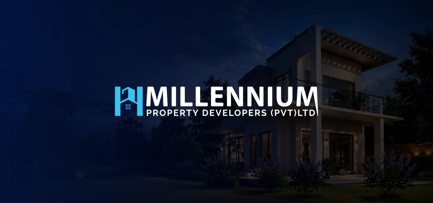 Millennium Property Developers website design desktop view created by entasiz